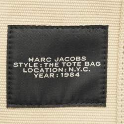 Marc Jacobs Beige/Black Canvas Small The Tote Bag