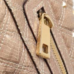 Marc Jacobs Beige Python Embossed Leather Stardust Beat Shoulder Bag