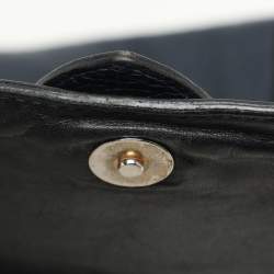 Pre Owned Marc Jacobs Navy Blue/Black Leather Thompson Top Handle Bag