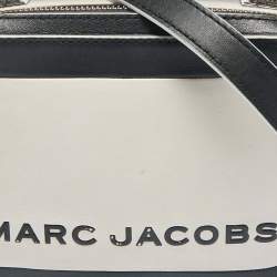 Pre Owned Marc Jacobs Black/White Leather The Mini Box Bag