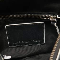 Pre Owned Marc Jacobs Black/White Leather The Mini Box Bag