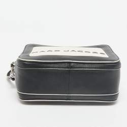 Pre Owned Marc Jacobs Black/White Leather The Mini Box Bag