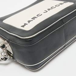 Pre Owned Marc Jacobs Black/White Leather The Mini Box Bag