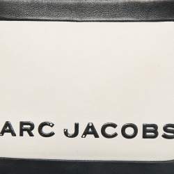 Pre Owned Marc Jacobs Black/White Leather The Mini Box Bag