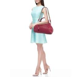 Marc Jacobs Pink Quilted Leather Stam Satchel