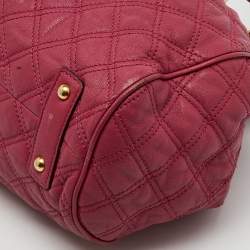 Marc Jacobs Pink Quilted Leather Stam Satchel