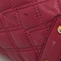 Marc Jacobs Pink Quilted Leather Stam Satchel