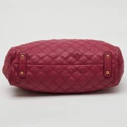 Marc Jacobs Pink Quilted Leather Stam Satchel