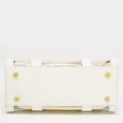 Marc Jacobs White/Clear PVC and Leather Small The Tote Bag