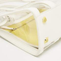 Marc Jacobs White/Clear PVC and Leather Small The Tote Bag