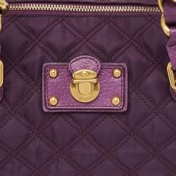 Marc Jacobs Purple Quilted Leather Westside Boston Bag