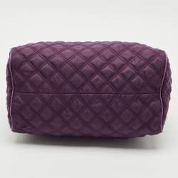 Marc Jacobs Purple Quilted Leather Westside Boston Bag