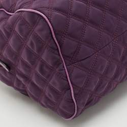Marc Jacobs Purple Quilted Leather Westside Boston Bag