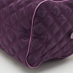 Marc Jacobs Purple Quilted Leather Westside Boston Bag