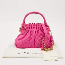 Pre Owned Marc Jacobs Pink Quilted Leather Small Cecilia Shoulder Bag