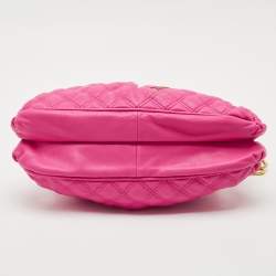 Pre Owned Marc Jacobs Pink Quilted Leather Small Cecilia Shoulder Bag