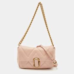 Marc Jacobs Pink Quilted Leather The J Marc Shoulder Bag