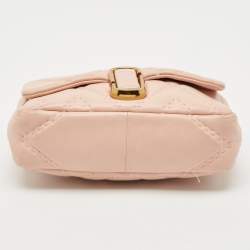Pre Owned Marc Jacobs Pink Quilted Leather The J Marc Shoulder Bag