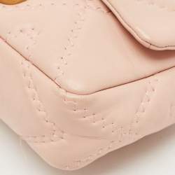 Pre Owned Marc Jacobs Pink Quilted Leather The J Marc Shoulder Bag