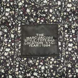 Marc Jacobs Black Canvas Small Ditsy Floral The Tote Bag