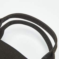 Pre Owned Marc Jacobs Black Canvas Medium The Tote Bag