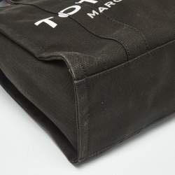 Pre Owned Marc Jacobs Black Canvas Medium The Tote Bag