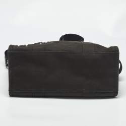 Pre Owned Marc Jacobs Black Canvas Medium The Tote Bag