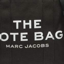 Pre Owned Marc Jacobs Black Canvas Medium The Tote Bag