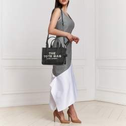 Pre Owned Marc Jacobs Black Raffia Small The Tote Bag