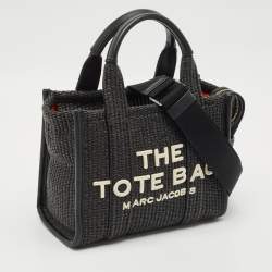 Pre Owned Marc Jacobs Black Raffia Small The Tote Bag