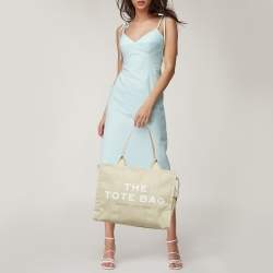 Pre Owned Marc Jacobs Beige Canvas Large The Tote Bag