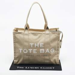 Pre Owned Marc Jacobs Beige Canvas Large The Tote Bag