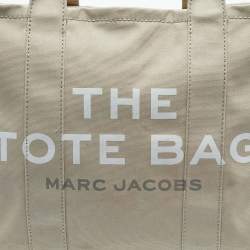 Pre Owned Marc Jacobs Beige Canvas Large The Tote Bag