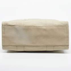 Pre Owned Marc Jacobs Beige Canvas Large The Tote Bag