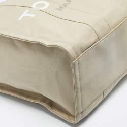 Pre Owned Marc Jacobs Beige Canvas Large The Tote Bag