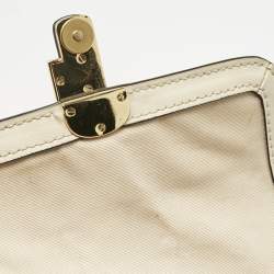 Pre Owned Marc Jacobs White Leather Mini The J Marc Shoulder Bag