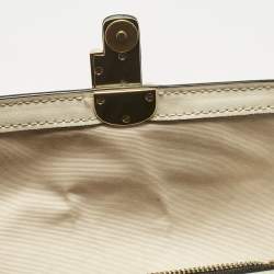 Pre Owned Marc Jacobs White Leather Mini The J Marc Shoulder Bag