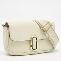 Pre Owned Marc Jacobs White Leather Mini The J Marc Shoulder Bag