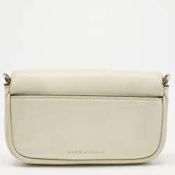 Pre Owned Marc Jacobs White Leather Mini The J Marc Shoulder Bag