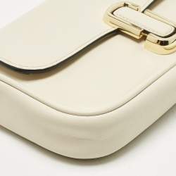 Pre Owned Marc Jacobs White Leather Mini The J Marc Shoulder Bag