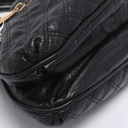 Pre Owned Marc Jacobs Black Quilted Leather Small Cecilia Satchel