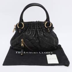 Pre Owned Marc Jacobs Black Quilted Leather Small Cecilia Satchel