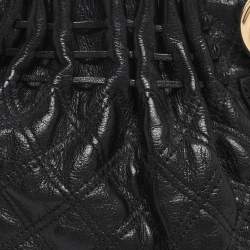 Pre Owned Marc Jacobs Black Quilted Leather Small Cecilia Satchel