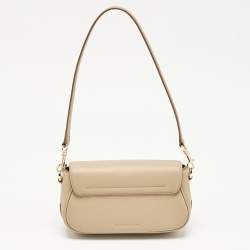 Pre Owned Marc Jacobs Beige Leather The Clover Shoulder Bag