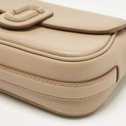 Pre Owned Marc Jacobs Beige Leather The Clover Shoulder Bag