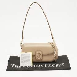 Pre Owned Marc Jacobs Beige Leather The Clover Shoulder Bag