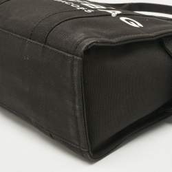 Pre Owned Marc Jacobs Black Canvas Medium The Tote Bag