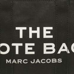 Pre Owned Marc Jacobs Black Canvas Medium The Tote Bag
