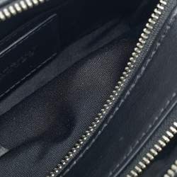 Pre Owned Marc Jacobs Grey/Black Faux Fur and Leather The Creature Snapshot Crossbody Bag