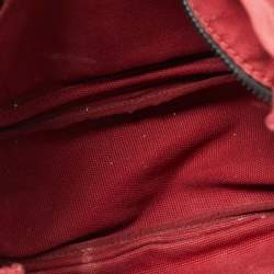 Pre Owned Marc Jacobs Savvy Red Canvas Logo Print Tote